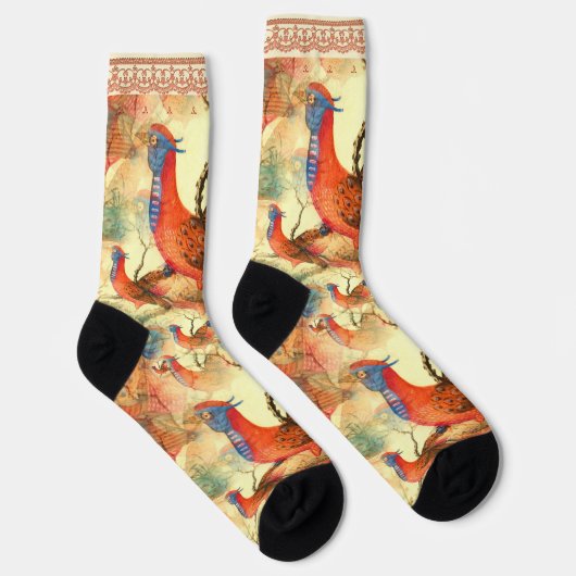 Vögel mit Imitaten Socken (Rechts)