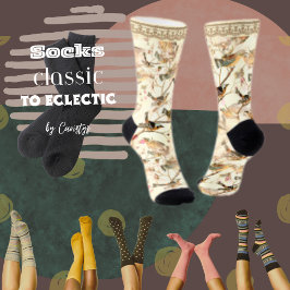 Vögel mit Imitaten Socken