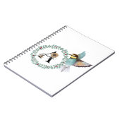 Vogel mit Kranz mit Buchstabe "A" Notizblock (Linke Seite)