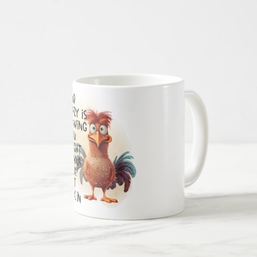 Vögel mit lustigen Sprüchen! Kaffeetasse (VorderseiteRechts)
