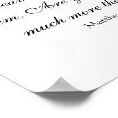 Vogel mit Matthew 6:26 Bibelverse Poster (Ecke)