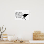 Vogel mit Matthew 6:26 Bibelverse Poster (Küche)