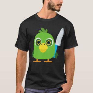 Vogel mit Messer T-Shirt
