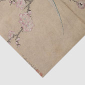Vogel mit Umeblüten Seidenpapier (Ausschnitt)