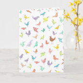 Vögel mit unsicheren Einstellungen Karte (Gelbe Blume)