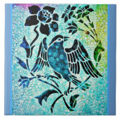 Vogel-Mosaik Fliese (Vorderseite)