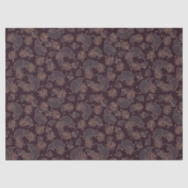 Vogel-Motiv auf dunkel und elegant Seidenpapier