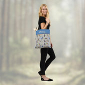 Vogel Muster Eisvogel, Blauhäher, Specht Name Tasche