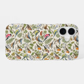Vögel Muster iPhone 16 Hülle (Rückseite (Horizontal))