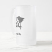 Vogel n00b mattglas bierglas (Vorderseite Links)