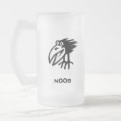 Vogel n00b mattglas bierglas (Links)