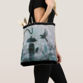 Vogel Nature Mysterious Turquoise Tote Bag Tasche (Von Nahem)