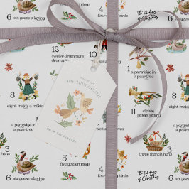 Vögel nennen | 12 Weihnachtsfeiertag Geschenkanhänger