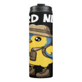 Vogel-Nerd: Binokulare, Stiefel, Abenteuer Thermosbecher (Vorderseite)