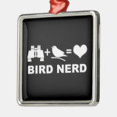 Vogel-Nerd Birdwatcher Ornament Aus Metall (Links)