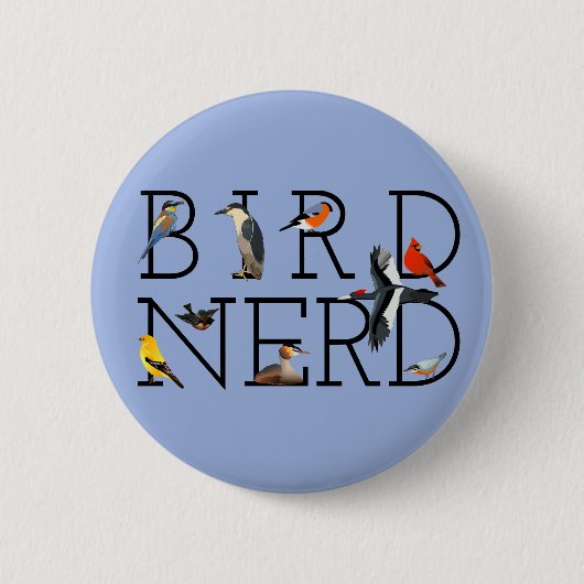 Vogel-Nerd Button (Vorderseite)