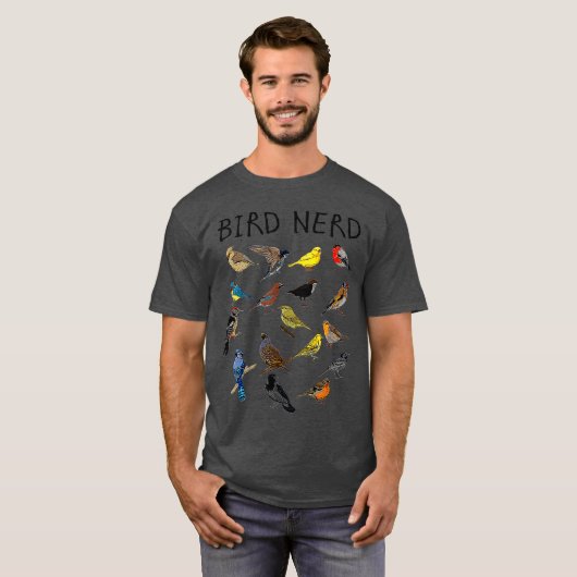 Vogel-Nerd - Geschenk für Niedliche Vogelarten T-Shirt (Vorne ganz)