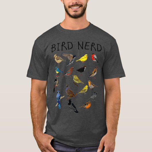 Vogel-Nerd - Geschenk für Niedliche Vogelarten T-Shirt (Vorderseite)