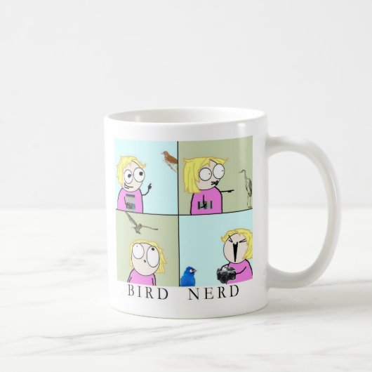 Vogel-Nerd Kaffeetasse (Rechts)
