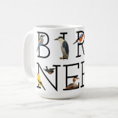 Vogel-Nerd Kaffeetasse (Vorderseite Links)
