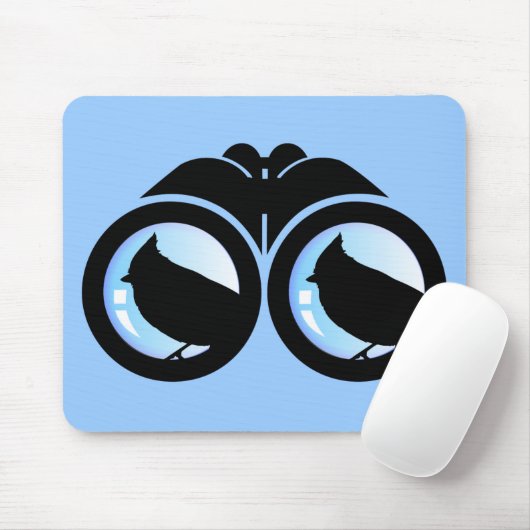 Vogel-Nerd Mousepad (Mit Mouse)