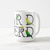 Vogel Nerd Parrots Kaffee Tasse (VorderseiteRechts)