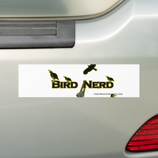 Vogel-Nerd-Silhouette Autoaufkleber (Auf Auto)