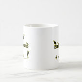 Vogel-Nerd-Silhouette Kaffeetasse (Mittel)