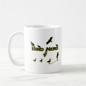 Vogel-Nerd-Silhouette Kaffeetasse (Links)