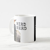 Vogel-Nerd-Tasse mit benutzerdefinierbarer Meldung Kaffeetasse (Vorderseite Links)