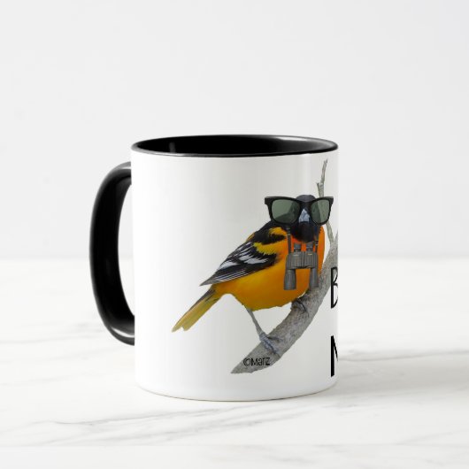 Vogel-Nerd-Tasse Tasse (Vorderseite Links)