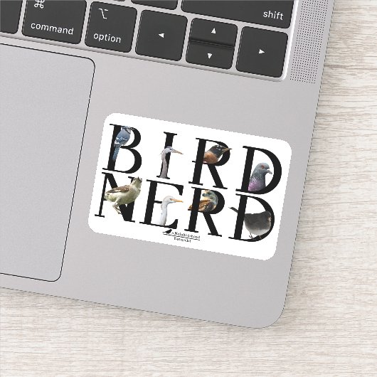 Vogel-Nerd - Verschiedene Arten Aufkleber (Detail)