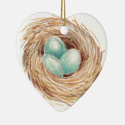 Vogel-Nest Keramikornament (Rechts)