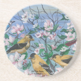 Vögel Neue Kollektion Originelle handgemalte Kunst Getränkeuntersetzer