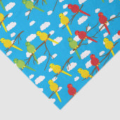 Vögel Niedlich farbenfrohe Frühjahrskinder zum Geb Seidenpapier (Ausschnitt)