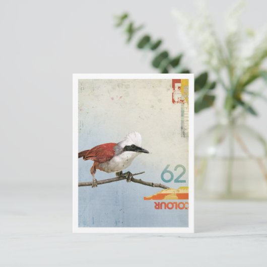 Vogel Nr. 3 Postkarte (Stehend Vorderseite)