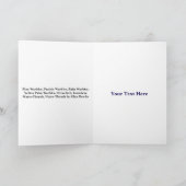 Vögel Nr. 4 Dankeskarte (Innenseite)