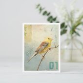 Vögel Nr. 4 Postkarte (Stehend Vorderseite)