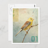 Vögel Nr. 4 Postkarte (Vorne/Hinten)
