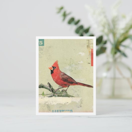 Vögel Nr. 6 Postkarte (Stehend Vorderseite)