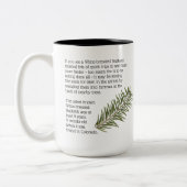 Vögel, Nuthatch, zweiseitig, Zweifarbige Tasse (Links)