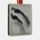 Vögel Ornament Aus Metall (Rechts)