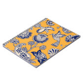 Vögel Paisley Blume Vintages Muster Notizblock (Linke Seite)