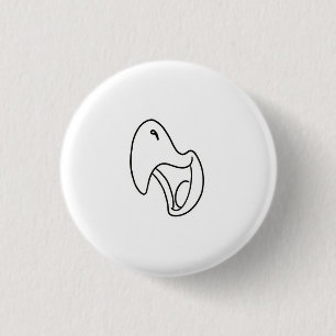 Vogel, Papagei, Kreisch-Thema Button
