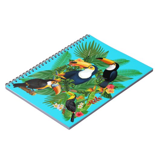 Vögel, Papageien Notizblock (Linke Seite)