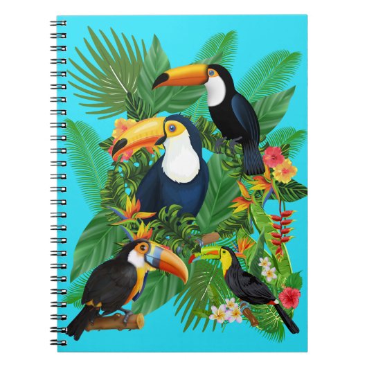 Vögel, Papageien Notizblock (Vorderseite)