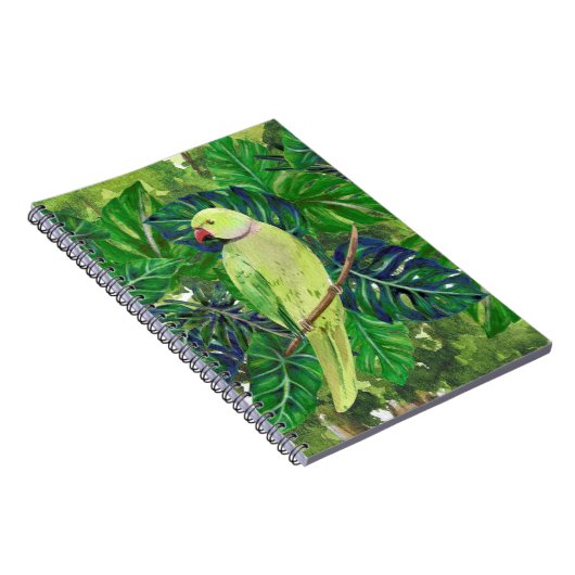 Vögel, Papageien Notizblock (Rechte Seite)