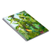 Vögel, Papageien Notizblock (Rechte Seite)