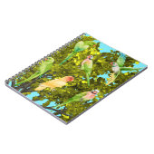 Vögel, Papageien Notizblock (Linke Seite)