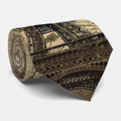 Vogel-Paris-Eiffelturm der Jubiläumkrone Krawatte (Gerollt)